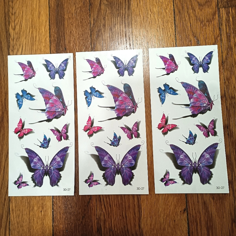 Temporary Tattoos Butterfly 3D
